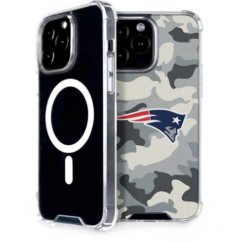 NFL New England Patriots Camo iPhone 14 Pro Max MagSafe Case