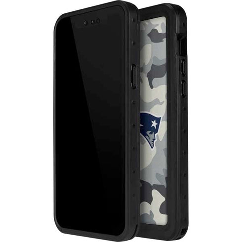 NFL New England Patriots Camo iPhone 14 Pro Waterproof Case