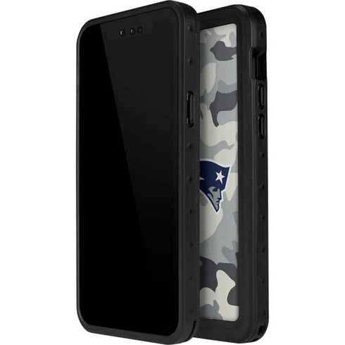 NFL New England Patriots Camo iPhone 15 Plus Waterproof Case