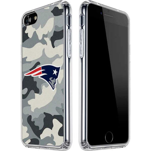 NFL New England Patriots Camo iPhone SE (2nd & 3rd Gen) Clear Case