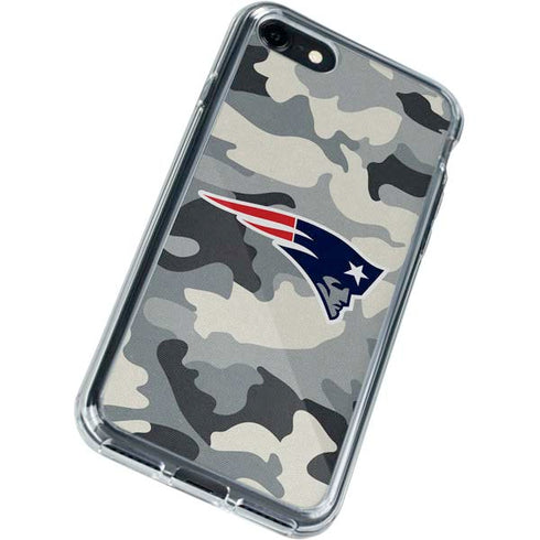 NFL New England Patriots Camo iPhone SE (2nd & 3rd Gen) Clear Case
