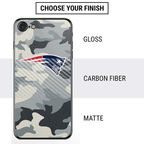 NFL New England Patriots Camo iPhone SE (2nd & 3rd Gen) Skin