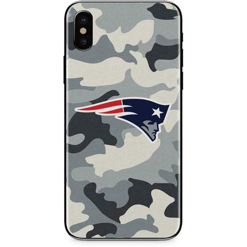 NFL New England Patriots Camo iPhone X Skin