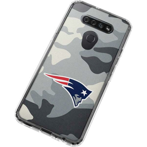 NFL New England Patriots Camo LG K51/Q51 Clear Case