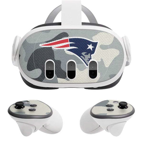 NFL New England Patriots Camo Meta Quest 3 Skin
