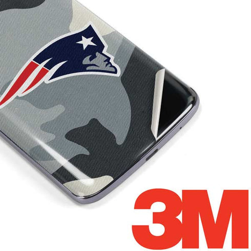 NFL New England Patriots Camo Moto E5 Plus Skin
