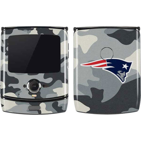 NFL New England Patriots Camo Motorola RAZR Skin