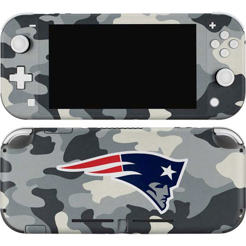 NFL New England Patriots Camo Nintendo Switch Lite Skin