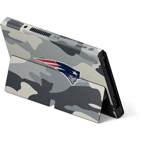 NFL New England Patriots Camo Nintendo Switch OLED (2021) Skin