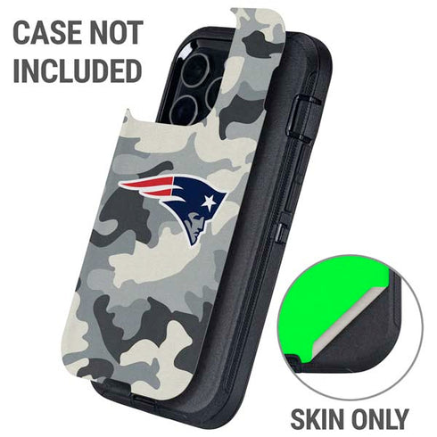 NFL New England Patriots Camo Otterbox Defender iPhone Skin