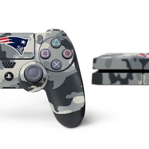 NFL New England Patriots Camo PS4 Console and Controller Bundle Skin