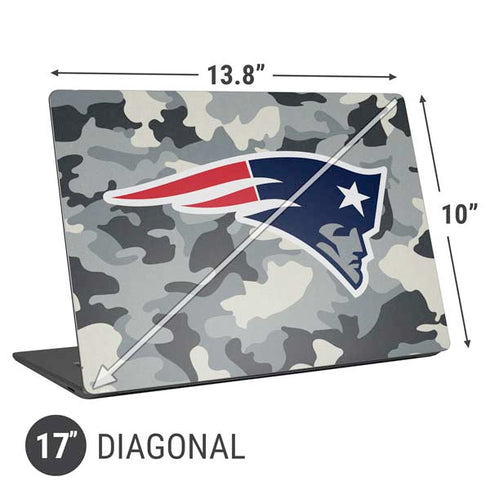 NFL New England Patriots Camo Universal Laptop 17in (13.8 x 10in) Skin