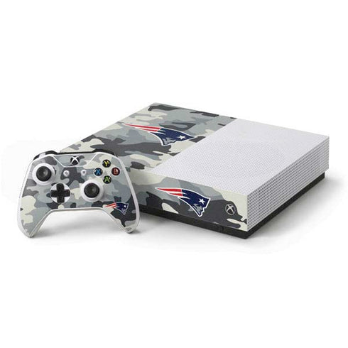 NFL New England Patriots Camo Xbox One S All-Digital Edition Bundle Skin