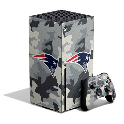 NFL New England Patriots Camo Xbox Series X Bundle Skin