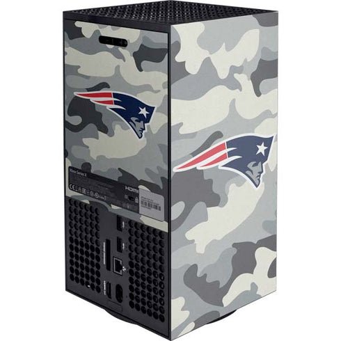NFL New England Patriots Camo Xbox Series X Console Skin