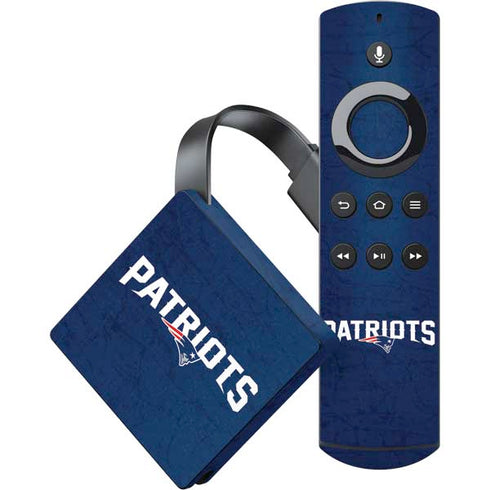 NFL New England Patriots Distressed Amazon Fire TV Skin
