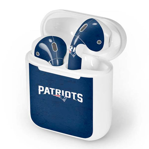 NFL New England Patriots Distressed Apple AirPods Skin