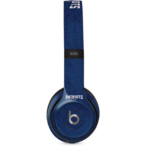 NFL New England Patriots Distressed Beats Solo 2 Wired Skin