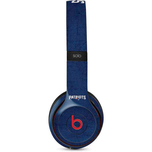 NFL New England Patriots Distressed Beats Solo 2 Wireless Skin