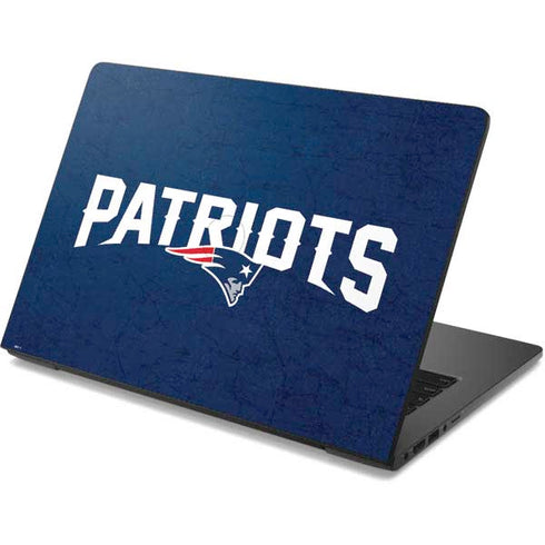 NFL New England Patriots Distressed Dell Chromebook Skin