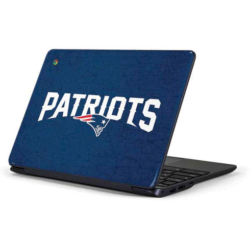NFL New England Patriots Distressed Samsung Chromebook Skin