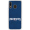 NFL New England Patriots Distressed Galaxy A20 Clear Case
