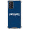 NFL New England Patriots Distressed Galaxy A72 5G Clear Case