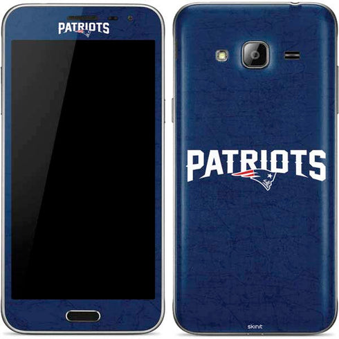 NFL New England Patriots Distressed Galaxy J3 Skin