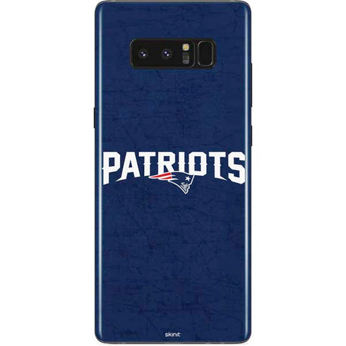 NFL New England Patriots Distressed Galaxy Note 8 Skin