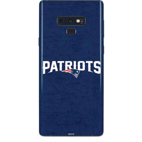NFL New England Patriots Distressed Galaxy Note 9 Skin