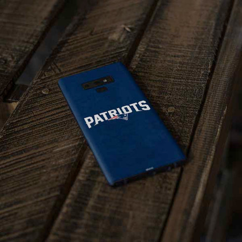 NFL New England Patriots Distressed Galaxy Note 9 Skin