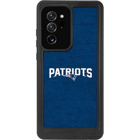 NFL New England Patriots Distressed Galaxy Note20 Ultra 5G Waterproof Case