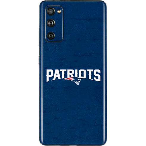 NFL New England Patriots Distressed Galaxy S20 Fan Edition Skin
