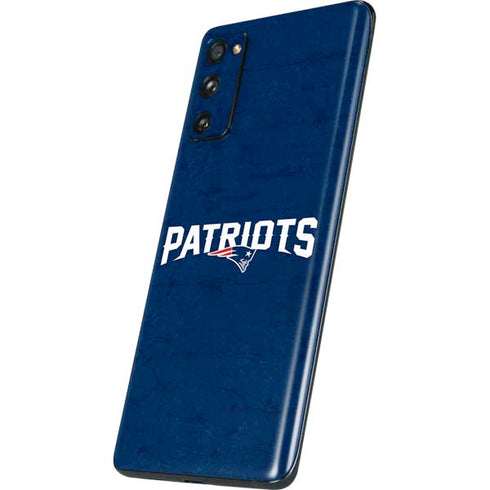 NFL New England Patriots Distressed Galaxy S20 Fan Edition Skin