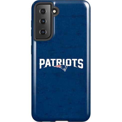 NFL New England Patriots Distressed Galaxy S21 5G Pro Case