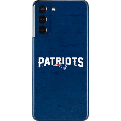NFL New England Patriots Distressed Galaxy S21 5G Skin