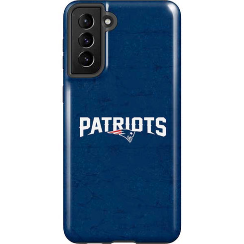 NFL New England Patriots Distressed Galaxy S21 FE Pro Case