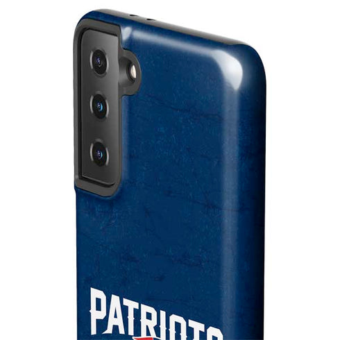 NFL New England Patriots Distressed Galaxy S21 FE Pro Case