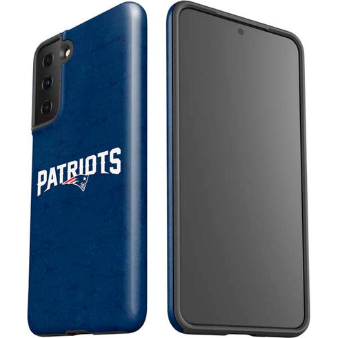 NFL New England Patriots Distressed Galaxy S21 FE Pro Case