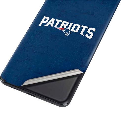 NFL New England Patriots Distressed Galaxy S21 Plus 5G Skin