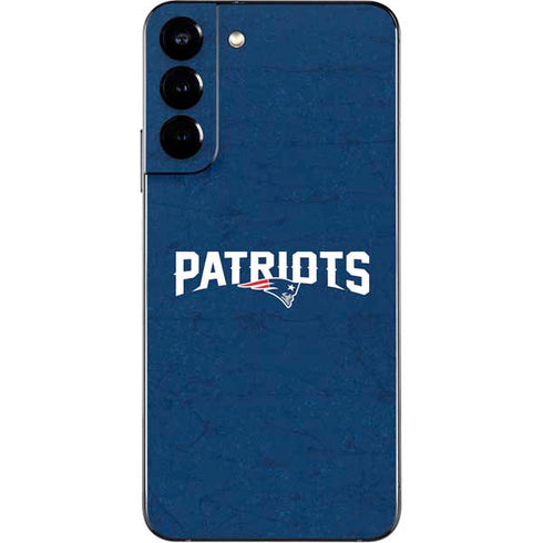 NFL New England Patriots Distressed Galaxy S22 Plus Skin
