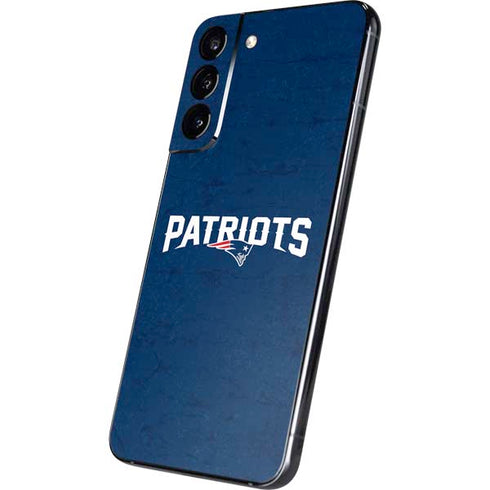 NFL New England Patriots Distressed Galaxy S22 Plus Skin