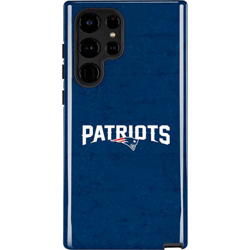 NFL New England Patriots Distressed Galaxy S22 Ultra Pro Case