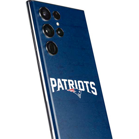 NFL New England Patriots Distressed Galaxy S22 Ultra Skin