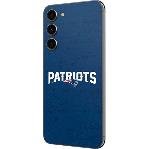 NFL New England Patriots Distressed Galaxy S23 Plus Skin