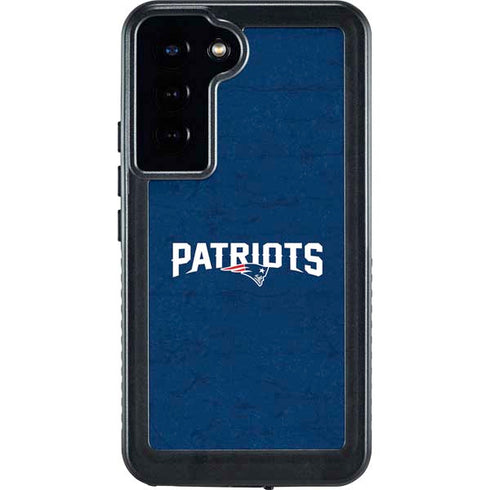 NFL New England Patriots Distressed Galaxy S23 Plus Waterproof Case