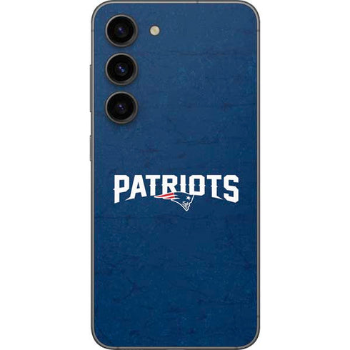 NFL New England Patriots Distressed Galaxy S23 Skin