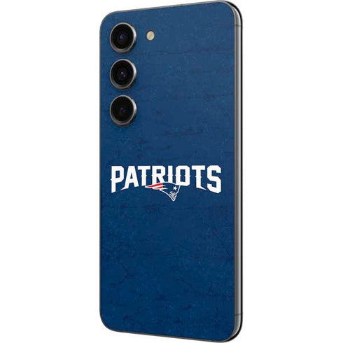 NFL New England Patriots Distressed Galaxy S23 Skin