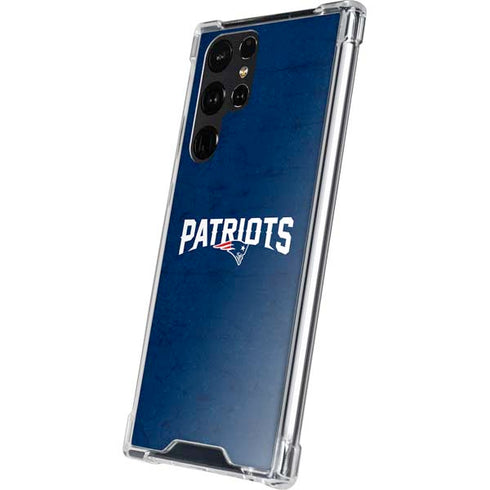 NFL New England Patriots Distressed Galaxy S24 Ultra Clear Case