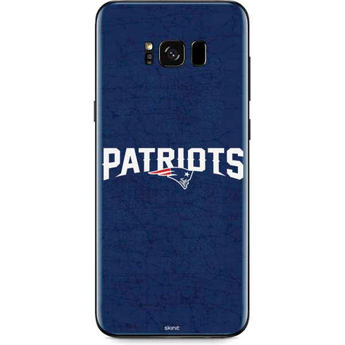 NFL New England Patriots Distressed Galaxy S8 Plus Skin